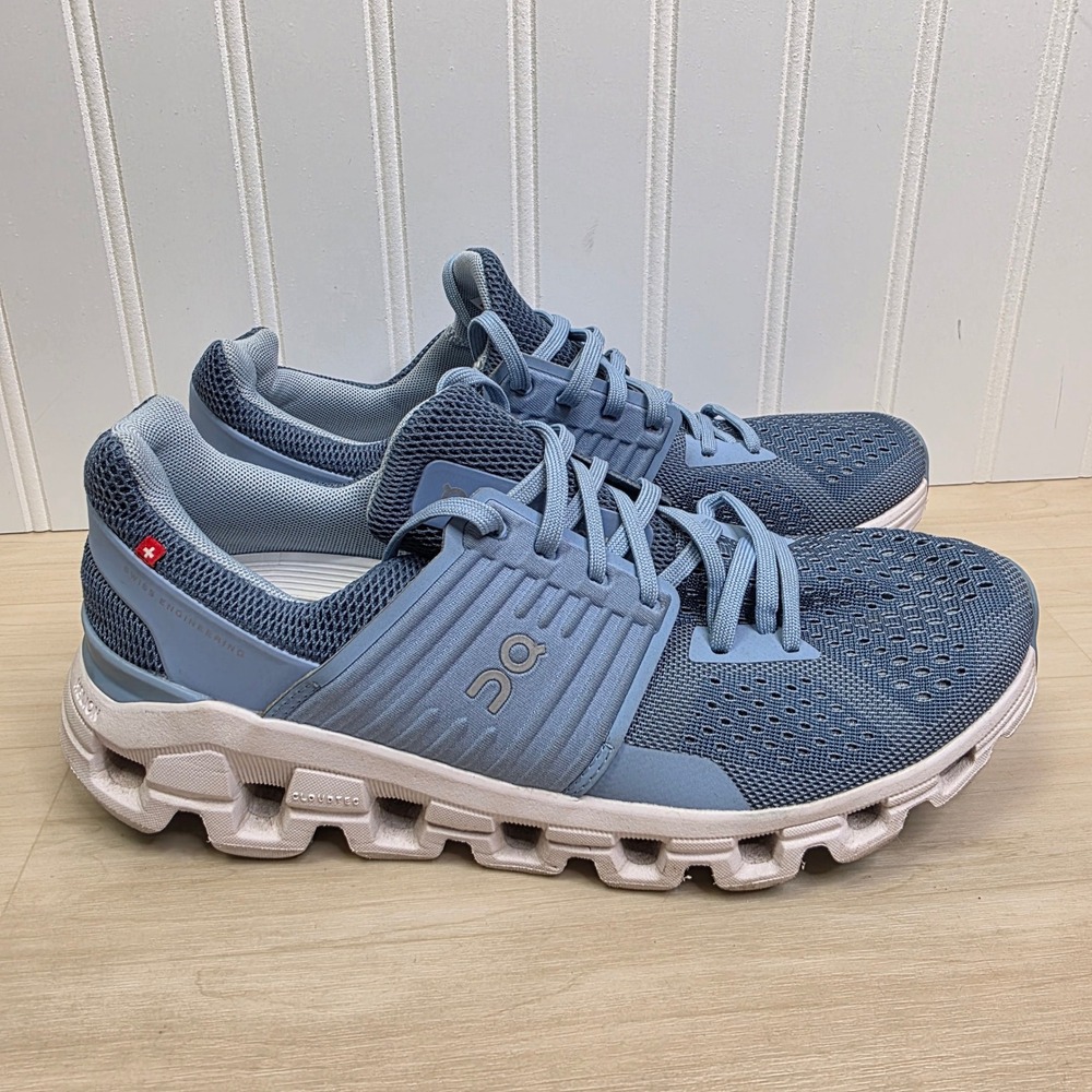 On Cloudswift Running Shoes Womens‎ 8 Blue Denim Helion CloudTec 41.99578
